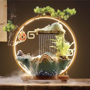 Tiểu Cảnh Thác Khói Trầm Hương Di Lặc Thác Nước TKTH-001