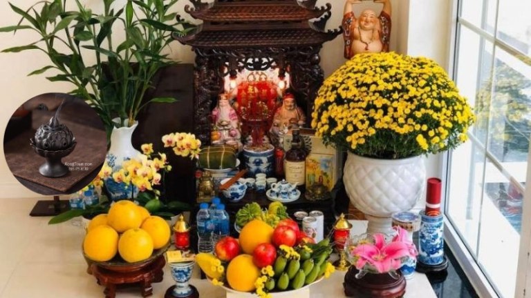 Có nên đốt trầm hương trên bàn thờ Ông Địa Thần Tài